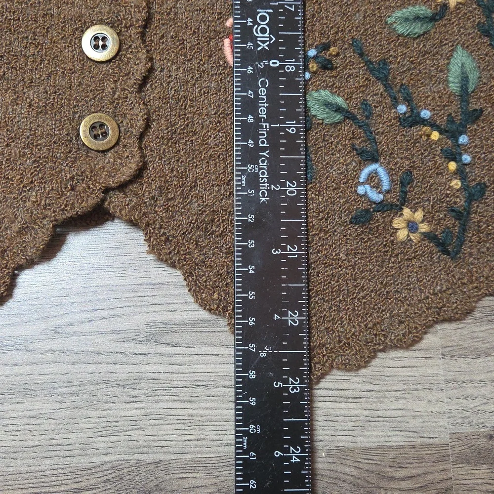 Koret City Blues Detailed Sweatrer Vest Size Small 15% Wool - Picture 9 of 9